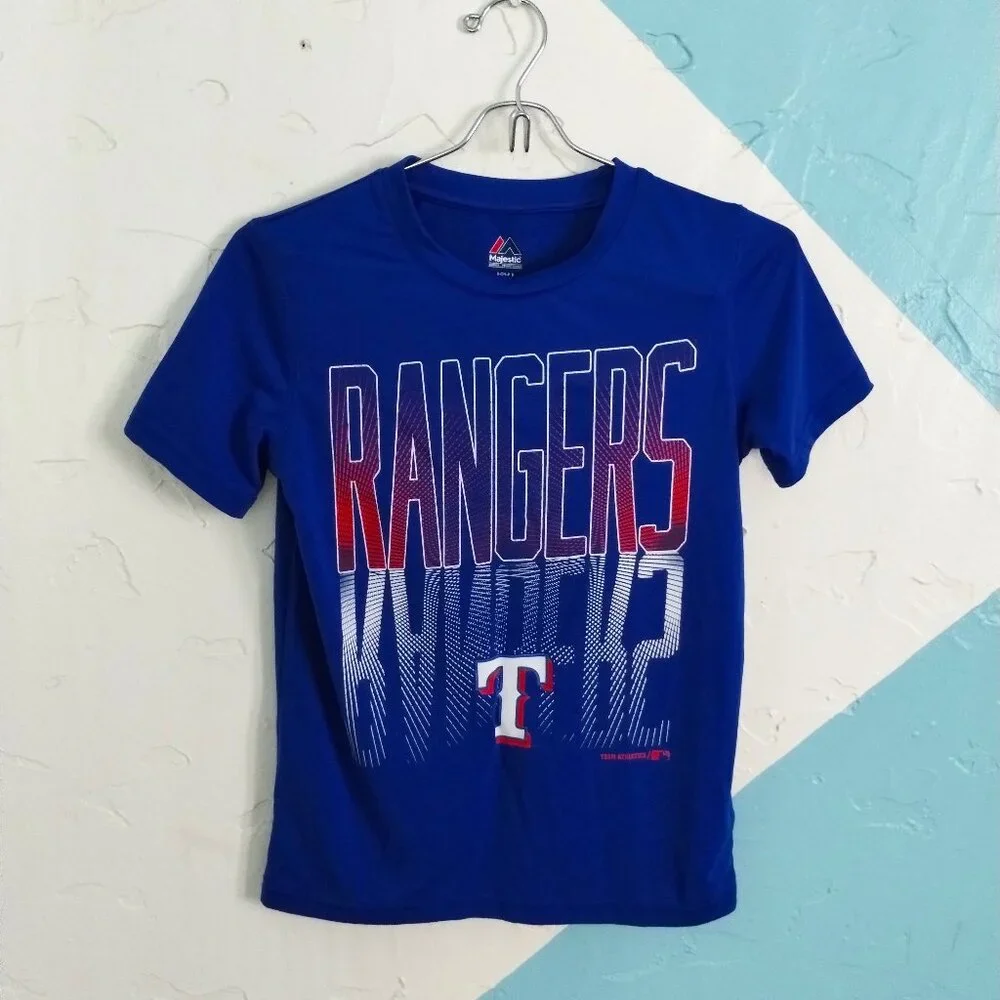 Majestic Texas Rangers Blue Shirt - Picture 1 of 4